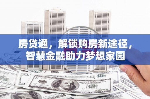 城中房贷通，解锁购房新途径，智慧金融助力梦想家园