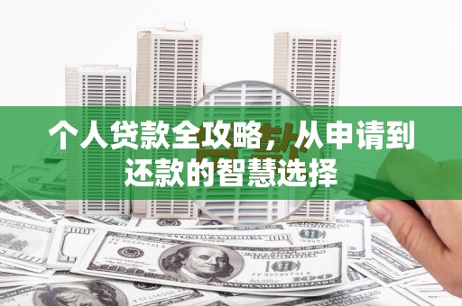正安个人贷款全攻略，从申请到还款的智慧选择