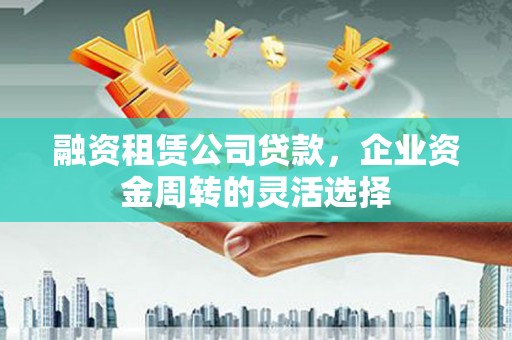 金安融资租赁公司贷款，企业资金周转的灵活选择