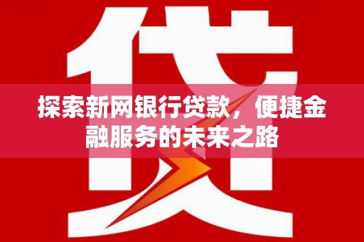 田家庵探索新网银行贷款，便捷金融服务的未来之路