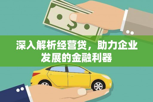 玉树深入解析经营贷，助力企业发展的金融利器