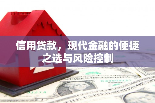 松溪信用贷款，现代金融的便捷之选与风险控制