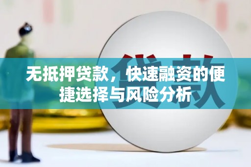 文安无抵押贷款，快速融资的便捷选择与风险分析