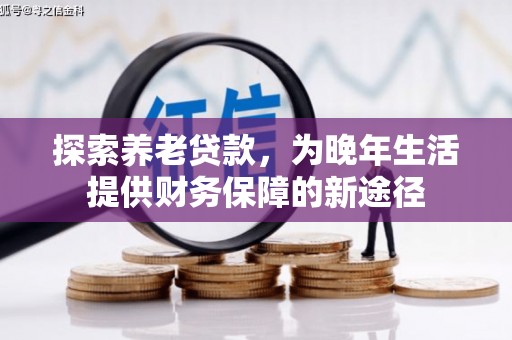 汝南探索养老贷款，为晚年生活提供财务保障的新途径