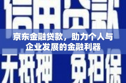 宝塔京东金融贷款，助力个人与企业发展的金融利器