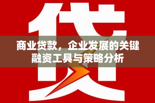银川商业贷款，企业发展的关键融资工具与策略分析