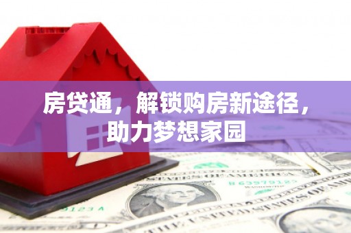 沙洋房贷通，解锁购房新途径，助力梦想家园