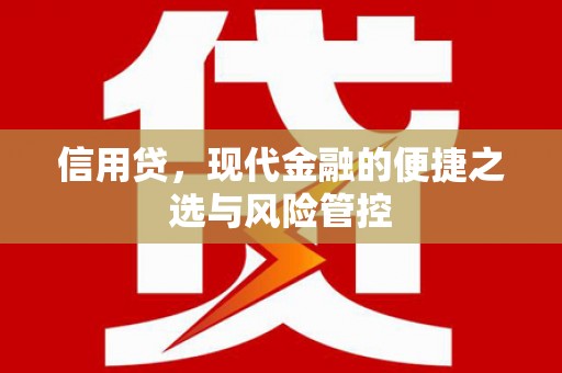 萨迦信用贷，现代金融的便捷之选与风险管控