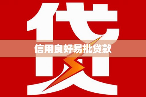 修文信用良好易批贷款