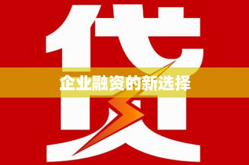 陆丰企业融资的新选择